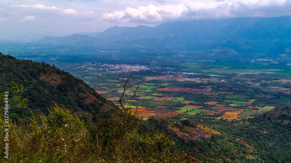 Fototapeta premium mountain landscape, Picture clicked at Aruvikuli, Anakara, Idukki district, Kerala, India
