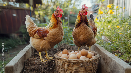 Backyard chicken on an urban setting