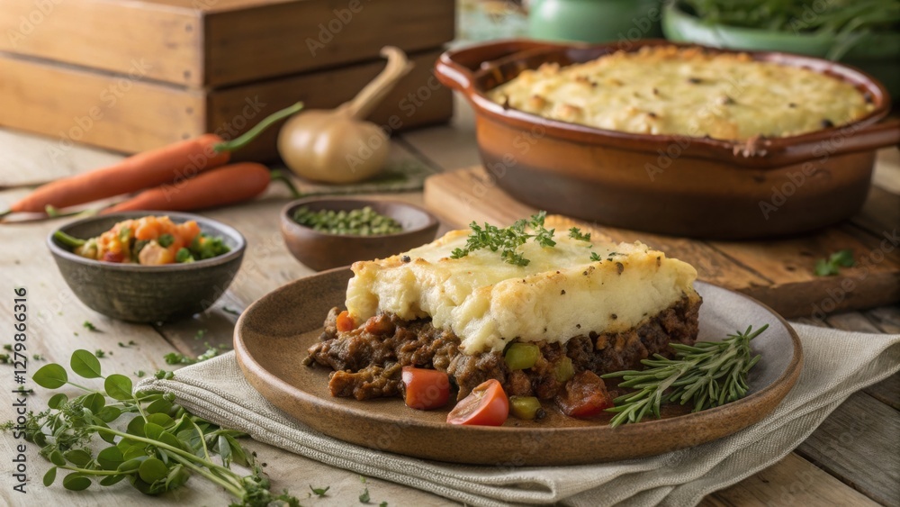 Shepherd’s Pie with a farm to table aesthetic Shepherd’s Pie with a farm to table aesthetic