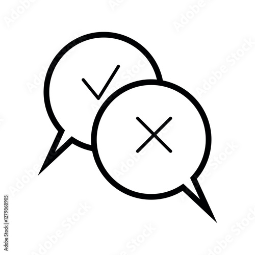 Decision making icon.
