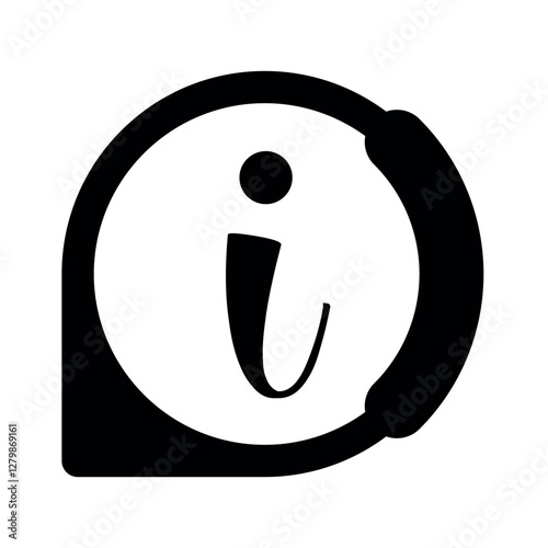Information support info, help icon.