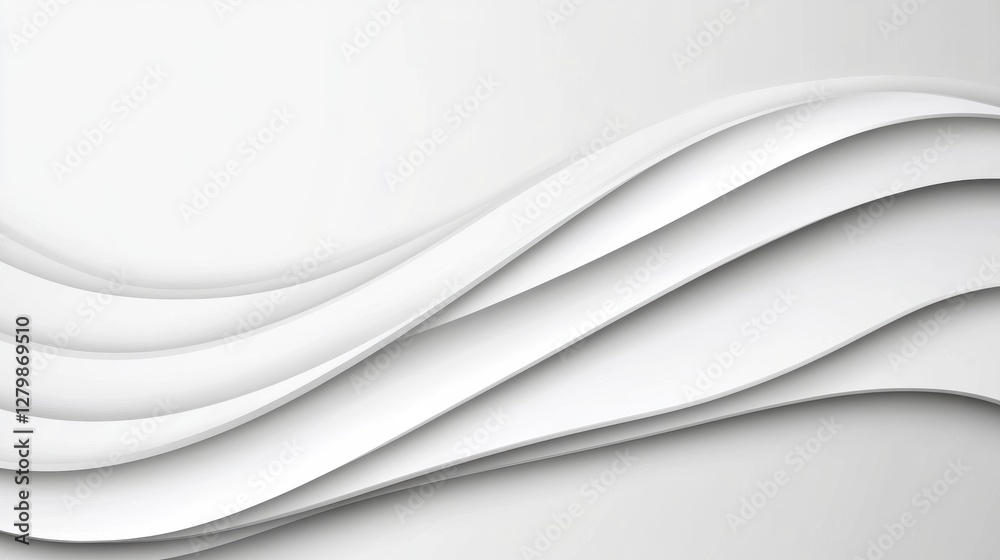 A minimalist design featuring soft, flowing white waves on a light background, creating an elegant and modern visual aesthetic. A minimalist design featuring soft, flowing white waves on a light background, creating an elegant and modern visual aesthetic.