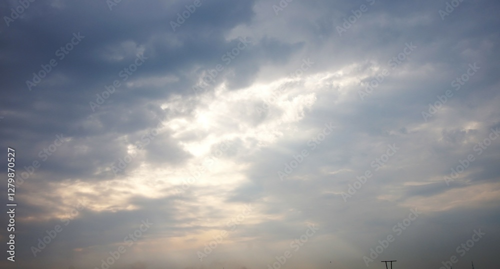 clear sky in the morning with beautiful white clouds clear sky in the morning with beautiful white clouds