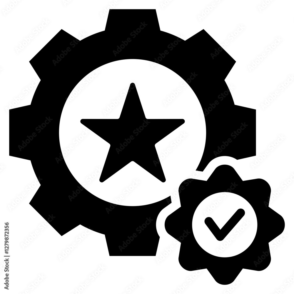 Expertise Recognition Glyph Icon Expertise Recognition Glyph Icon