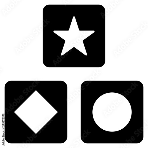 Differentiation Glyph Icon
