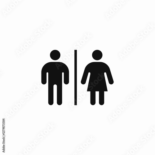 man woman wc icon sign vector