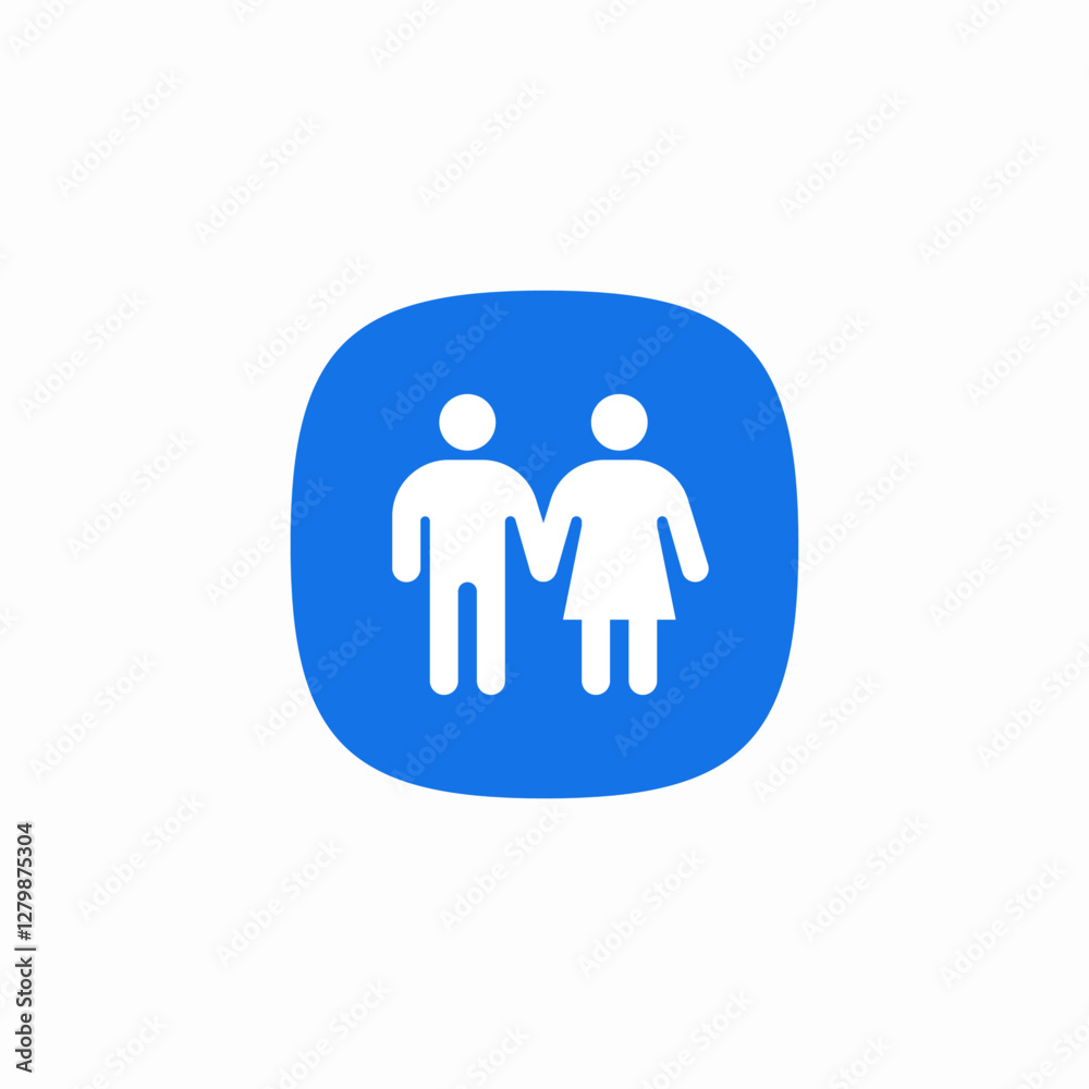 man woman couple hold hands icon sign vector man woman couple hold hands icon sign vector