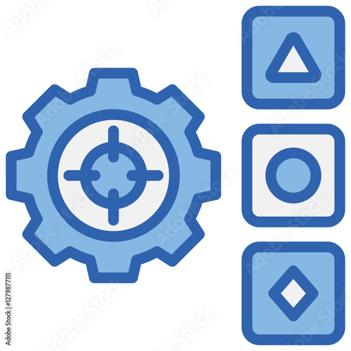 Specification Blue White Icon