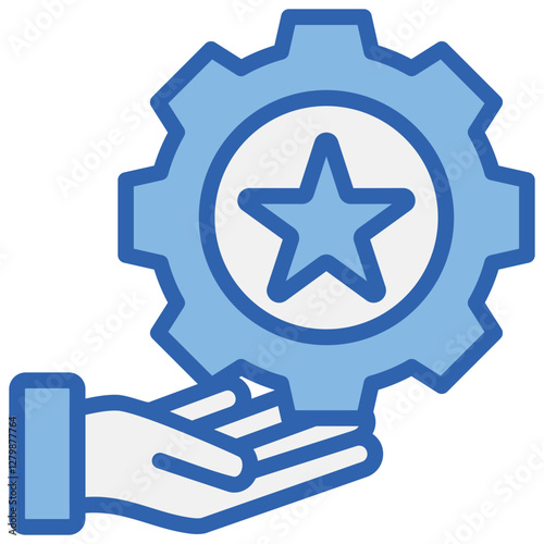 Specialized Service Blue White Icon