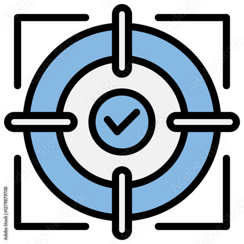 Precision Blue Black Icon