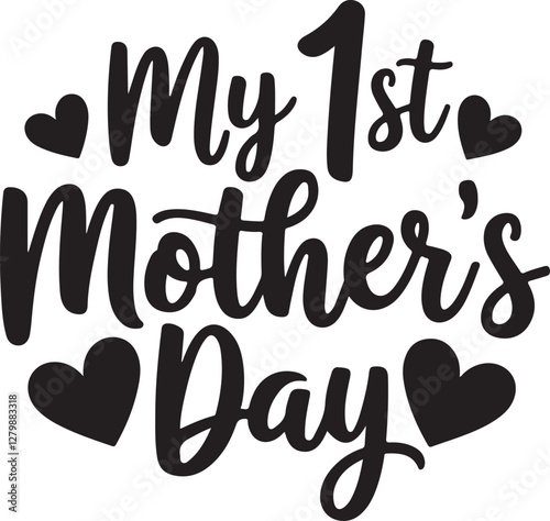 Mother's Day SVG T-Shirt Design Vector file