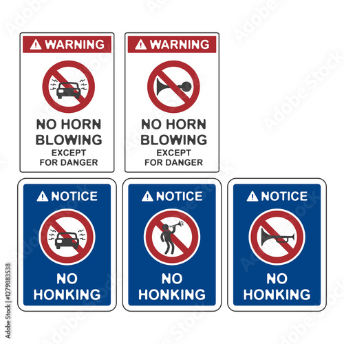 No honking allowed, flat logo