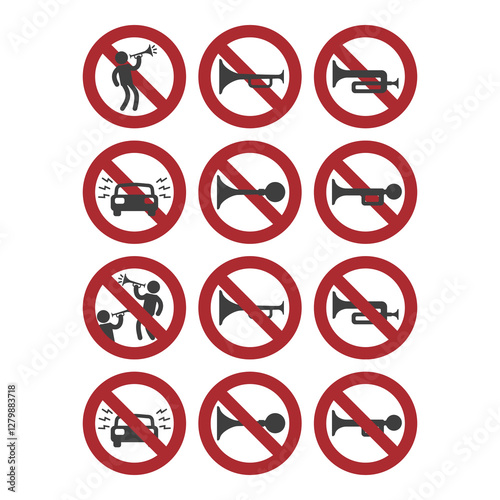 No honking allowed, flat logo