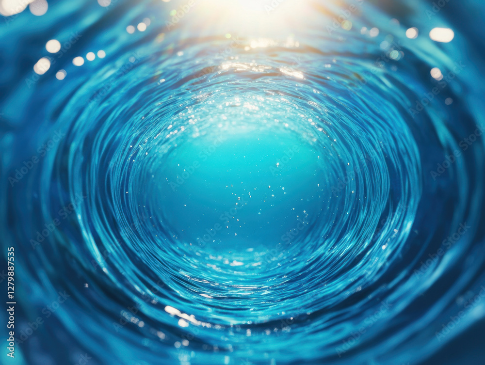 mesmerizing underwater scene showcasing vibrant blue water, creating sense of depth and tranquility. sunlight filters through, enhancing serene atmosphere mesmerizing underwater scene showcasing vibrant blue water, creating sense of depth and tranquility. sunlight filters through, enhancing serene atmosphere