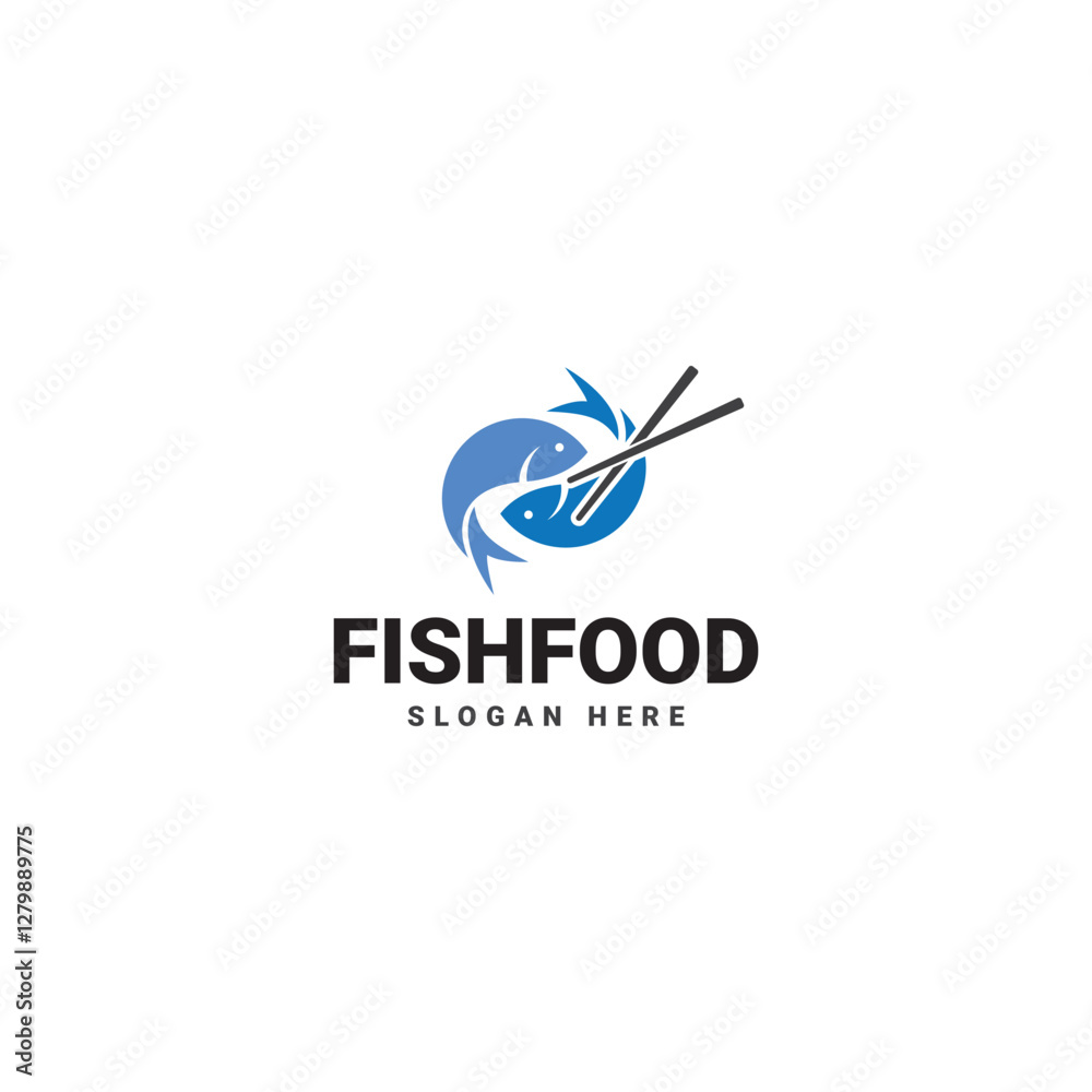 Fish logo Food Simple and unique logo and icon for seafood restaurant company, Fish logo Food Simple and unique logo and icon for seafood restaurant company,