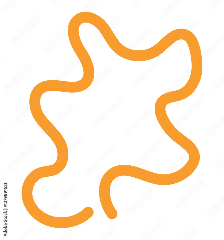 Fototapeta premium Abstract Lines Organic Flowing Artistic Design