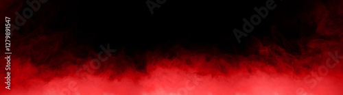 red smoke steam spray, and abstract vapor water isolated on a black background. concept of texture cold mist or hot vapor, fog effect, and cloud for design air pollution, element smog, dust	