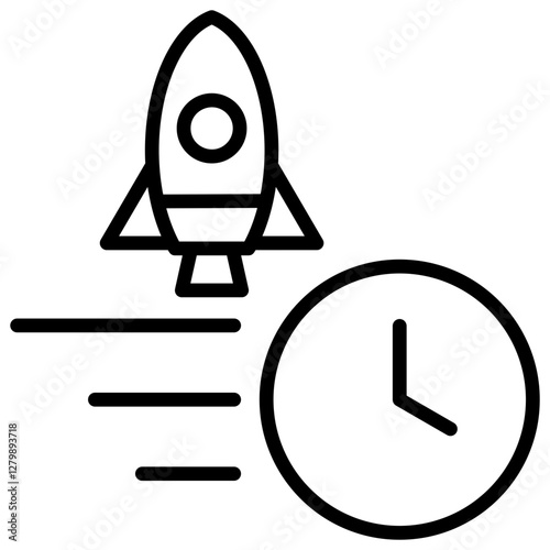 Velocity Outline Icon
