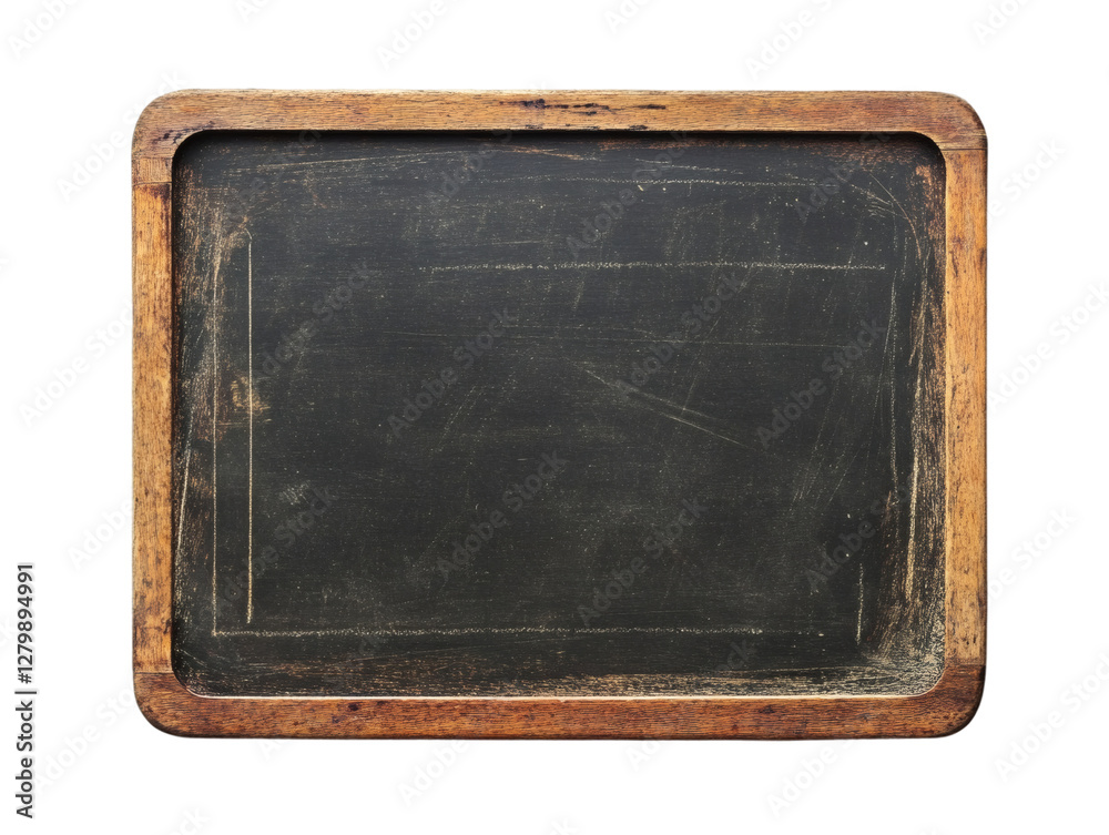 Fototapeta premium Chalk board signage isolated on transparent background