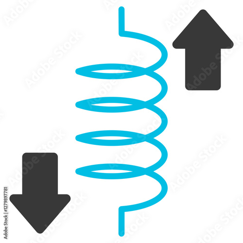 Strain Glyph Blue Grey Icon