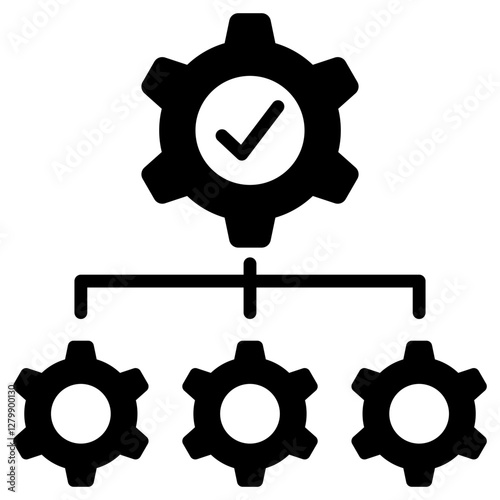 Coordination Glyph Icon