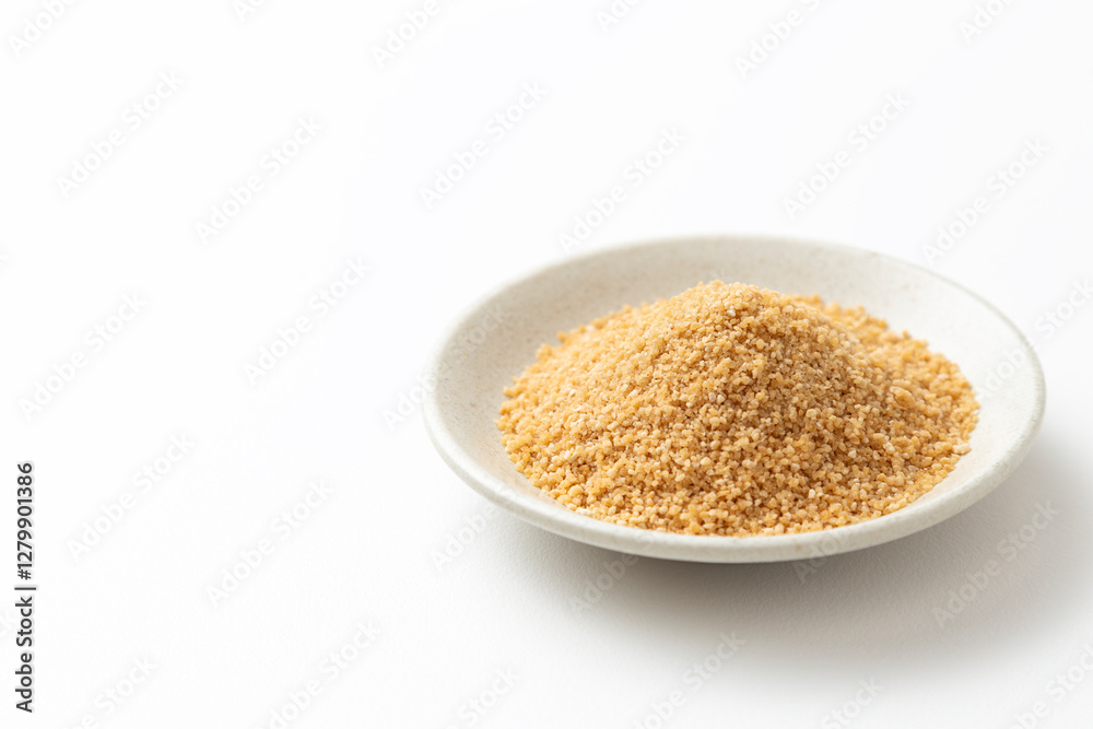 白背景に甜菜糖 白背景に甜菜糖