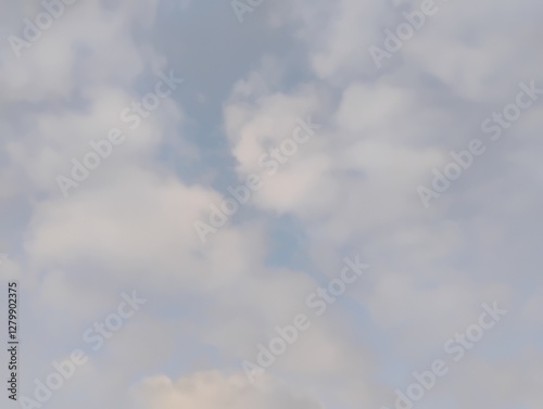 blue sky with smokey grey clouds