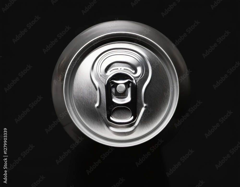 A can on a pure black background to emphasize its shine A can on a pure black background to emphasize its shine