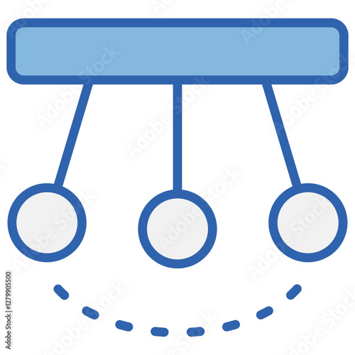 Momentum Blue White Icon