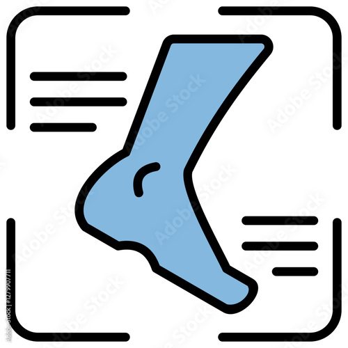 Gait Blue Black Icon