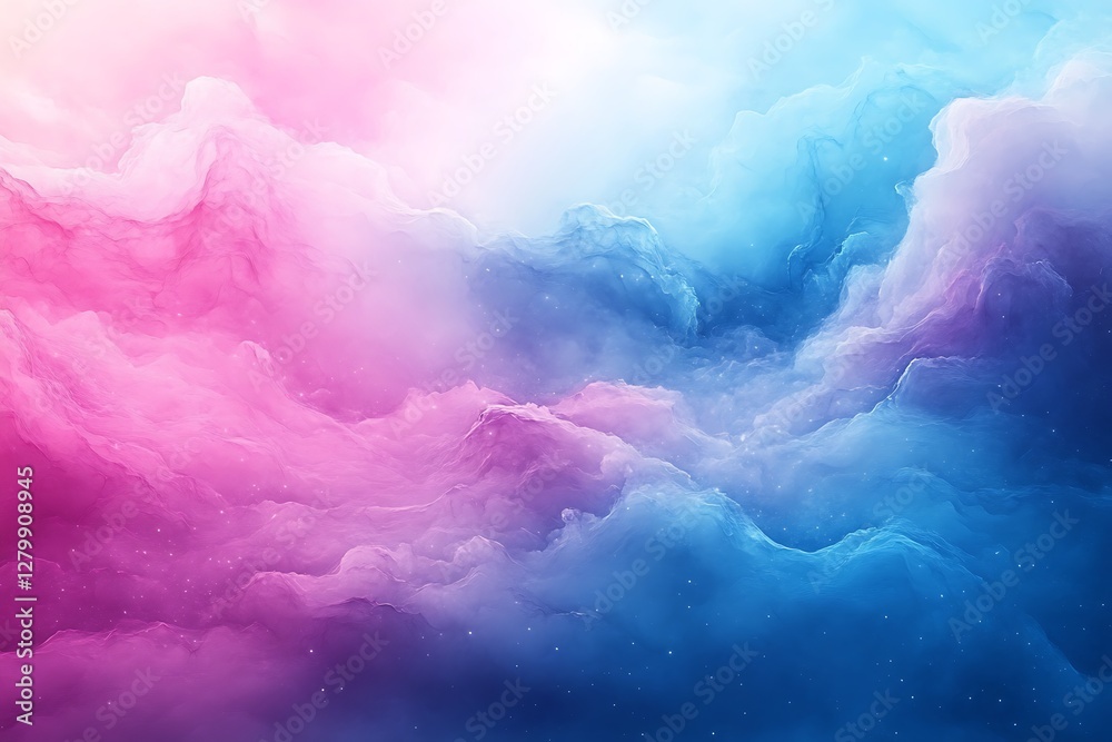 Naklejka premium Beautiful colorful space background.
