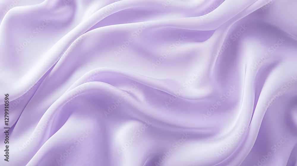 Obraz premium Soft Lavender Silk Fabric Draped Beautifully
