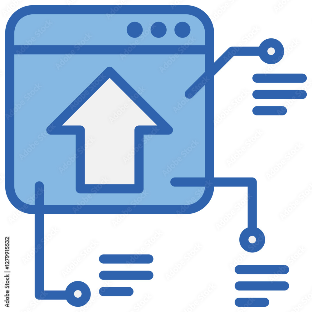 Software Release Blue White Icon Software Release Blue White Icon