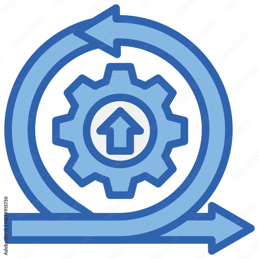 Agile Development Blue White Icon Agile Development Blue White Icon
