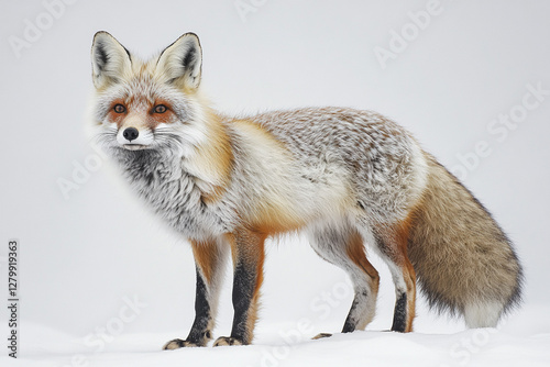Wallpaper Mural Fox standing in a natural landscape. Animal side portrait. Torontodigital.ca