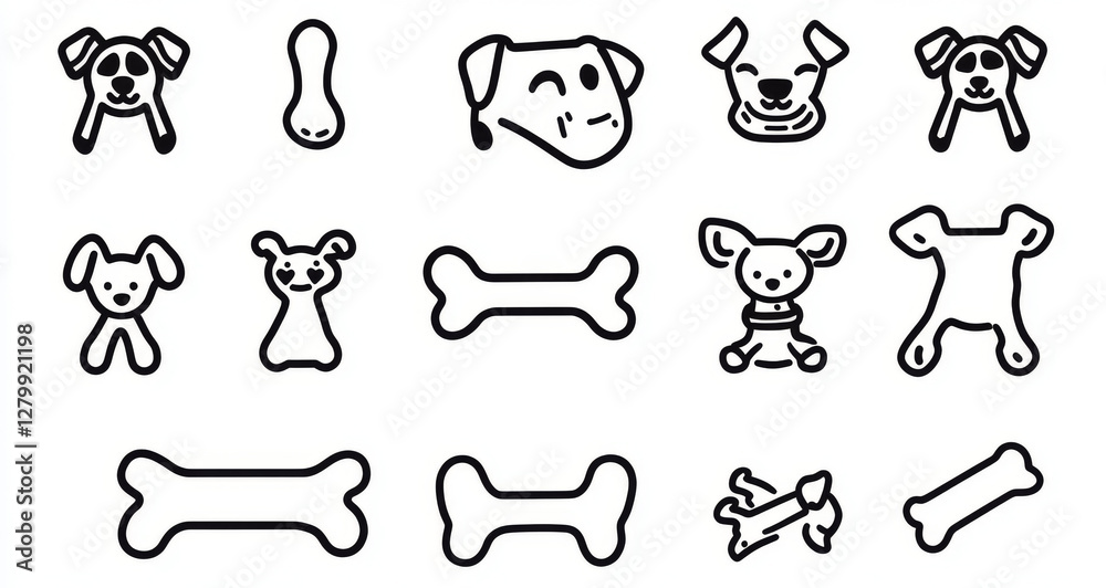 dog bone vector