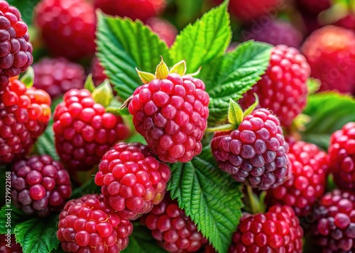 Kawakamii Blackberry, Exotic Berries, Wild Fruit, Japanese Blackberry,  Red Berries photo