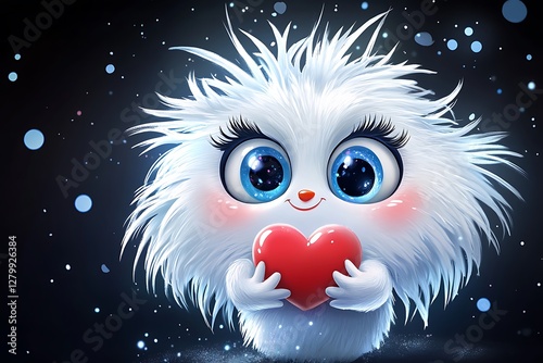 Fluffy creature with a loving heart