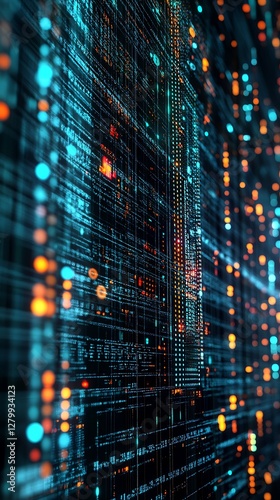 Server Room Data Flow Abstract
