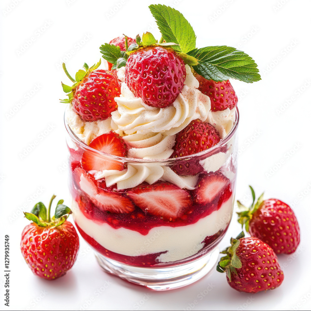 yogurt with strawberries