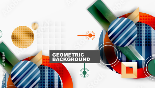 Dynamic complex geometric abstract background