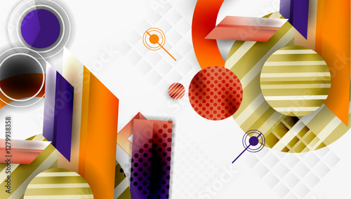 Dynamic complex geometric abstract background