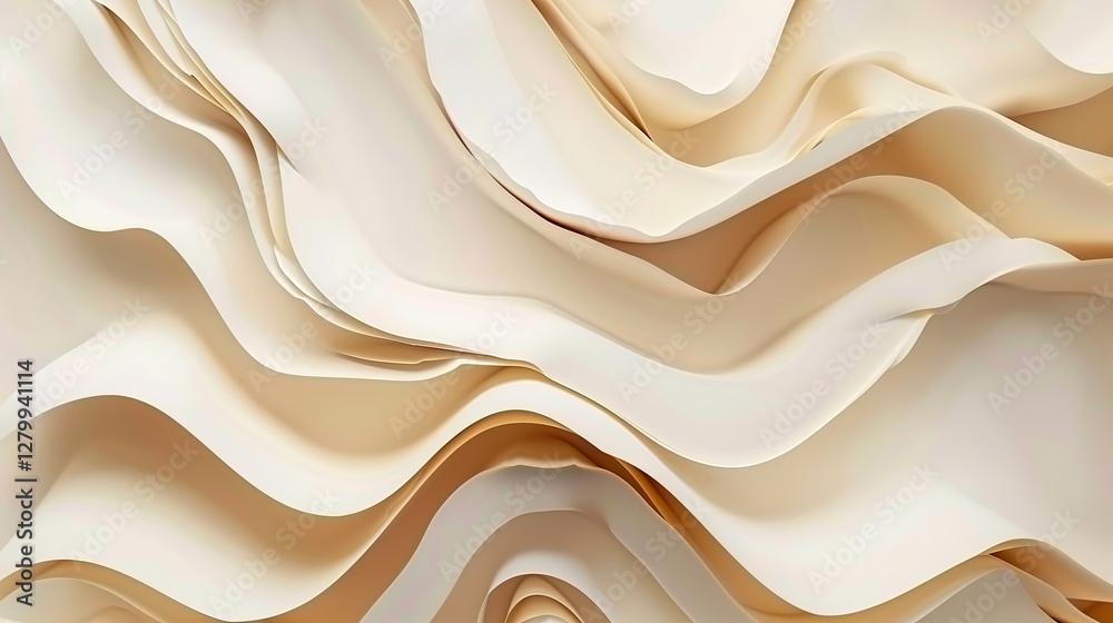 Obraz premium Paper texture background featuring a premium pearl surface with elegant layers, clean structure, and a glossy finish. This background is perfect for adding a touch of sophistication and refinement to 