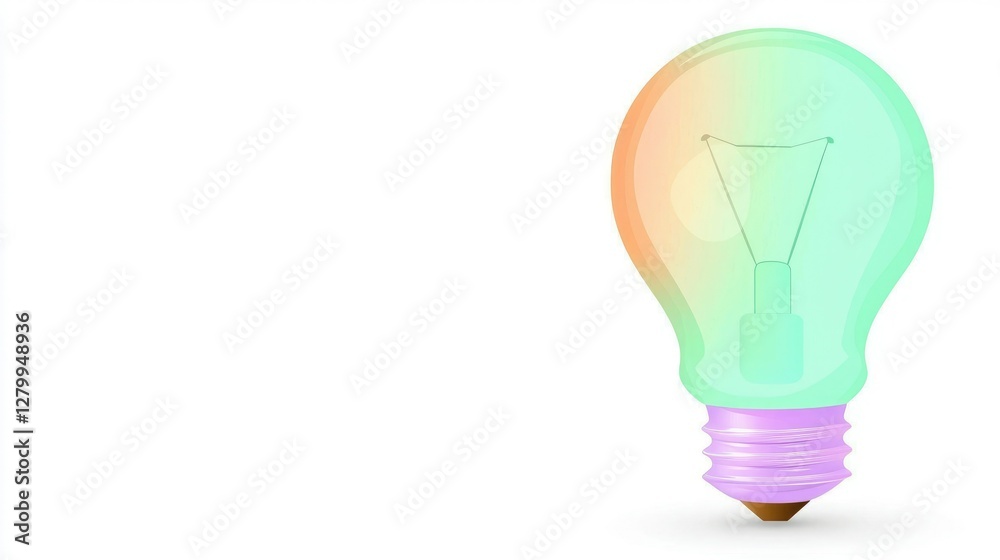 A colorful light bulb illustration symbolizing ideas and creativity. A colorful light bulb illustration symbolizing ideas and creativity.