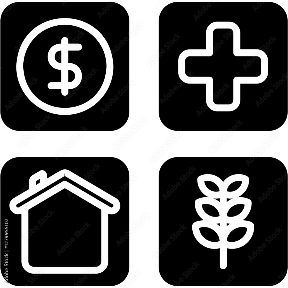 Fototapeta premium Welfare Icon