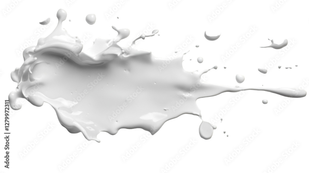 Obraz premium milk splash isolated on white background