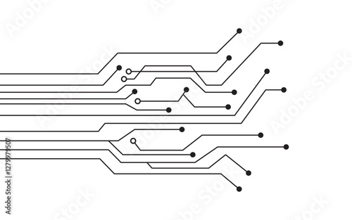 Circuit Digital Modern Illustration Template design