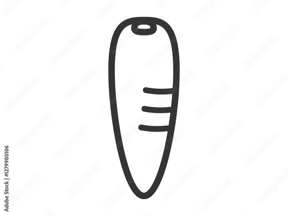にんじん_黒線 にんじん_黒線