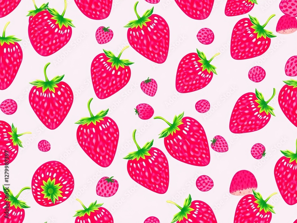 Vibrant and Lush Pattern of Fresh Strawberries Showcasing Their Bright Red Color and Natural Beauty Vibrant and Lush Pattern of Fresh Strawberries Showcasing Their Bright Red Color and Natural Beauty