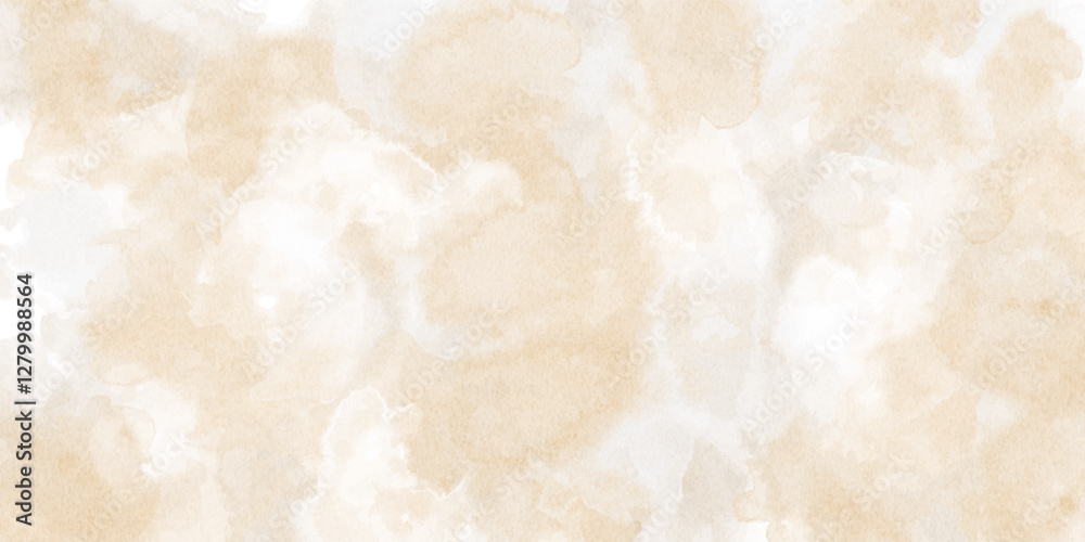 Fototapeta premium Vector watercolor art background. Old paper. Marble. Stone. Beige watercolour texture for cards, flyers, poster, banner. Stucco. Wall. Brushstrokes and